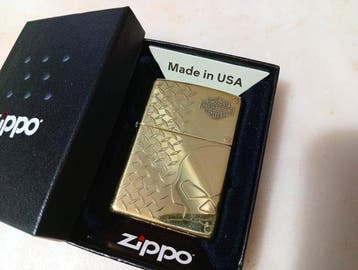Zippo, Harley Davidson Skull Full Brass - Special Edition -, Verzamelen, Nieuw