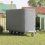 vidaXL Paardentrailerhoes 396x178x250 cm vliesvlies grijs, Verzenden
