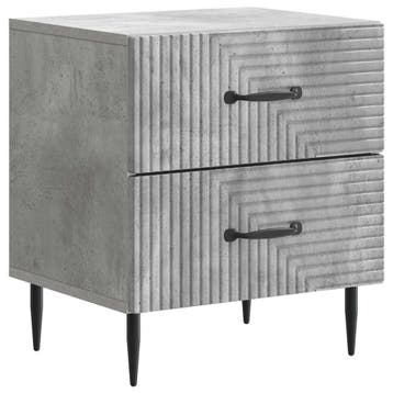 vidaXL Nachtkastje Betongrijs 43 x 34,5 x 47,5 cm Bewerkt, Verzenden, Nieuw