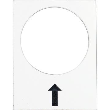 Harmony XB4 Flèche Droite Support Détiquette 30x40mm Blanc, Verzenden
