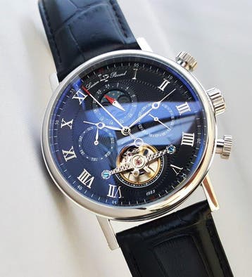 Lucien Piccard - Automatic - Calendar - Moon Sun - Open, Nieuw