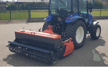 Zaaicombinatie 1m80 met gaasrol en cardan, Grondbewerking