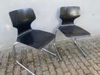 Flexform - Elmar Flototto - Stoel (2) - Hout, Staal, Chroom
