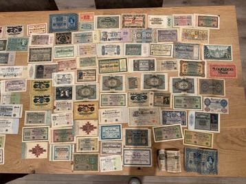 Duitsland. - 160 banknotes - 1921/1923 (Zonder minimumprijs), Postzegels en Munten