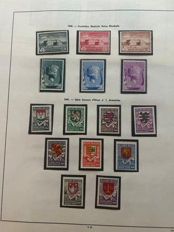 België 1940/1947 - Uitgebreide verzameling postzegels