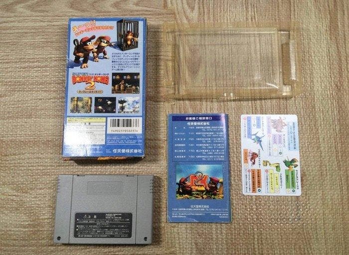 Nintendo - Super Famicom - Donkey Kong 2 - Videogame - In, Games en Spelcomputers, Spelcomputers | Overige Accessoires