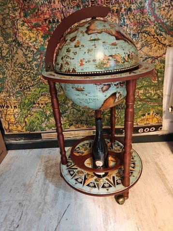 Globe bar - Hout - Large Globe Bar 90x47 cm