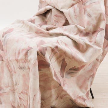 BA168 - Couvre-lit Floral - avec bords ornés – Aquarelle