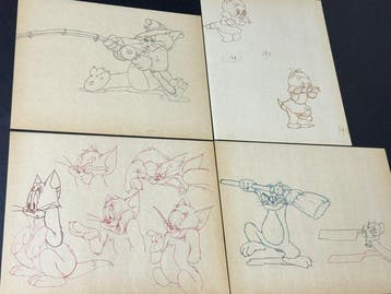 MGM (1963) - 4 Animatietekeningen, beperkte oplage,, Cd's en Dvd's, Nieuw in verpakking