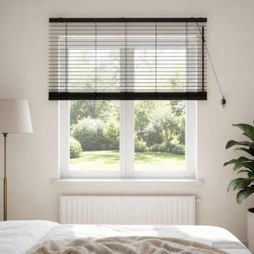vidaXL Venetiaanse jaloezie Donkerbruin 125 x 130 cm 35 mm, Verzenden, Nieuw