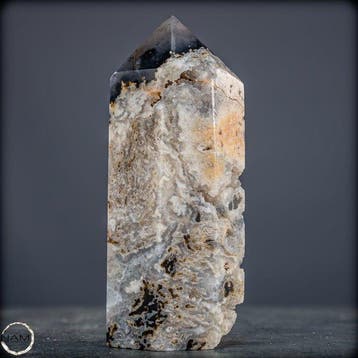 Natuurlijke agaat chalcedoon obelisk kristal, zeer