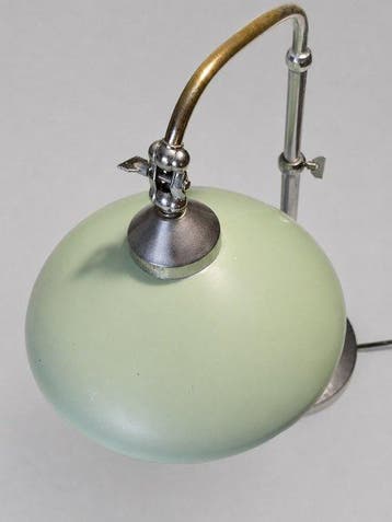 Ministero Stato Italiano - Bankierslamp - Staal, Hout -