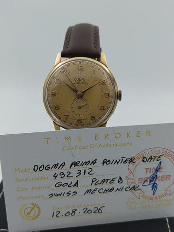 Dogma - Prima Pointer Date - Zonder minimumprijs - Heren -, Handtassen en Accessoires, Horloges | Heren, Nieuw