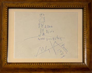 Wifredo Lam (1902-1982) - Dessin offert à Adam Biro