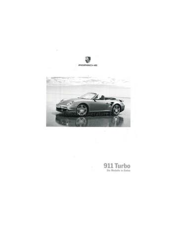 2009 PORSCHE 911 TURBO PRIJSLIJST DUITS, Nieuw