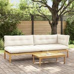 vidaXL 3 Stuk Tuinpallet Sofa Eenheden Massief Acacia Hout, Verzenden, Nieuw