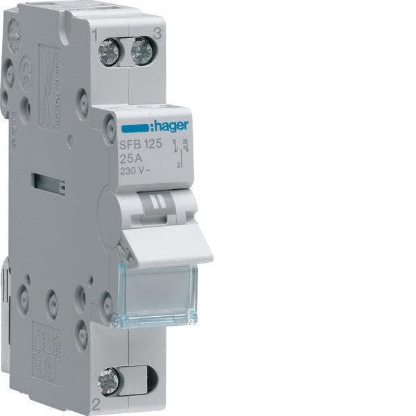 Hager SFB Interrupteur encastré Modulaire - SFB125, Bricolage & Construction, Électricité & Câbles, Envoi