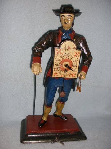Zwarte Woud Clockman klok - Geïnspireerd door de antieke, Antiek en Kunst
