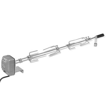 vidaXL BBQ Draaispit met motor staal 1000 mm, Verzenden