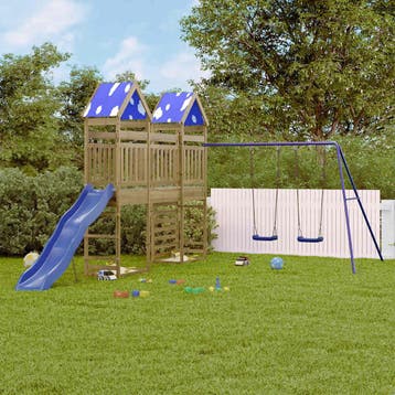 vidaXL Speelhuis geïmpregneerd grenenhout, Verzenden, Nieuw