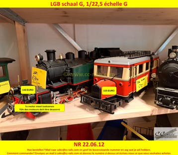 LGB à vendre. Locomotives, wagons, rails, ponts, décor, Ophalen