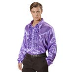 Disco 70S Blouse Paars Heren, Kleding | Heren, Verzenden, Nieuw