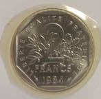 France Frankreich – 2 Francs 1984 – Saemann, Verzenden, België