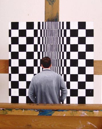 Gerard Boersma (1976) - Movement In Squares (painting of a, Antiek en Kunst