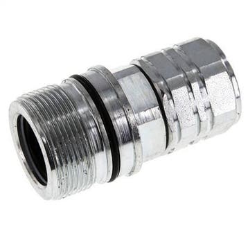 Stalen DN 20 Hydraulische Koppeling Snelkoppeling M22x1.5, Doe-het-zelf en Bouw, Verzenden, Nieuw