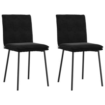 Eetkamerstoelen Fluweel | 58% korting, weg = weg!, Huis en Inrichting, Stoelen, Overige materialen, Gebruikt, Twee, Verzenden