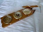 Weerstation - Vintage-set barometer, thermometer, hygrometer