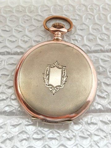 S.U.A.B. - Antique. Solid Silver 0.800 & Galonné Pocket