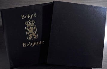 Accessoires België - Een leeg luxe DAVO album met cassette, Gestempeld