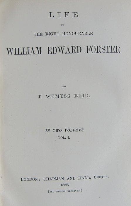 T. Wemyss Reid - Life of the Right Honourable William Edward, Antiquités & Art, Antiquités | Livres & Manuscrits