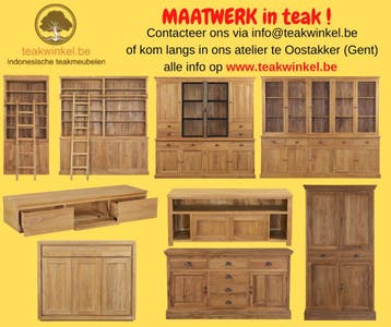 Betaalbare meubelen in teak ! (inclusief maatwerk), Verzenden