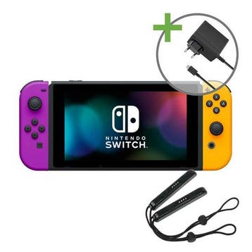 Nintendo Switch Console - Paars/Oranje, Verzenden, Nieuw