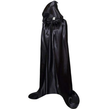 Zwarte Heksen Cape Kostuum Volwassen 180cm Halloween, Verzamelen, Verzenden, Nieuw