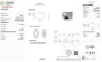 1 pcs Diamant (Natuurlijk) - 1.01 ct - Markies - I - VVS2 -