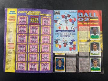 2001/02 Panini Complete Sticker Album Football 2002 Belgian, Collections
