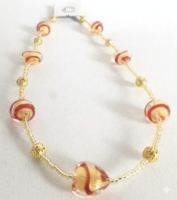 24 carats - Or jaune, Murano - Collier