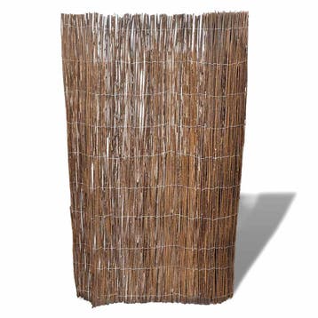 vidaXL Tuinscherm 300x100 cm wilgenhout, Verzenden, Nieuw
