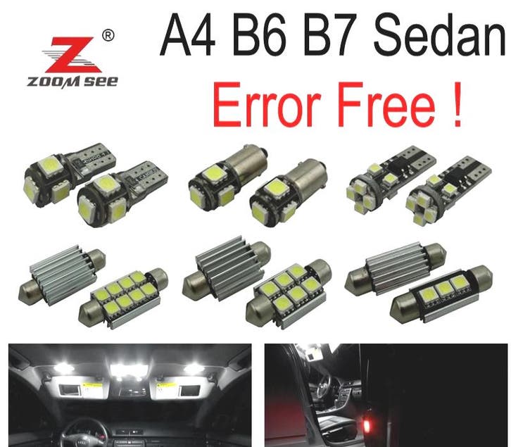Kit 22 Ampoules Led Intérieur Pour Audi A4 S4 Rs4 B6 B7 Berl, Autos : Pièces & Accessoires, Éclairage, Envoi