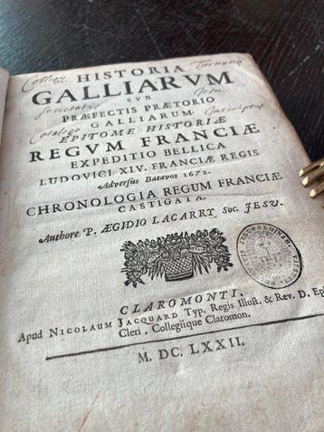 Lacarry, Gilles - Historia Galliarum sub praefectis