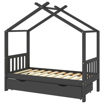 Houten boomhutbed 80x160 - Tweede kansje, OP = OP, 85 tot 100 cm, Verzenden, Zo goed als nieuw, Lattenbodem