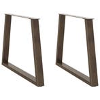 vidaXL Eettafelpoten 2 st V-vormig 100x(72-73,3) cm staal, Verzenden