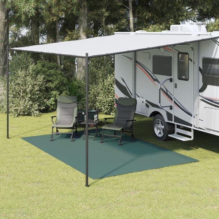 vidaXL Tenttapijt 4x2,5 m groen, Caravanes & Camping, Accessoires de tente, Envoi