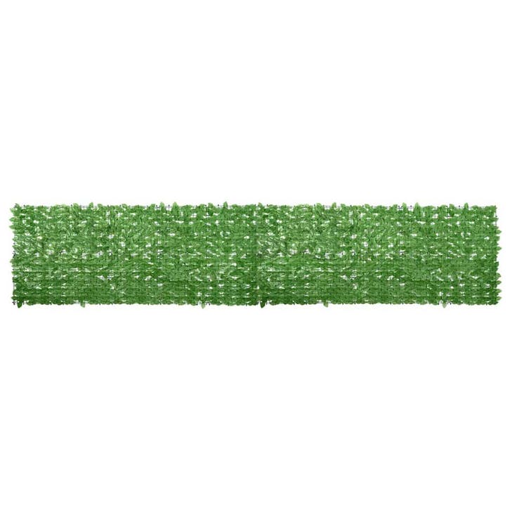 vidaXL Balkonscherm met groene bladeren 500x100 cm, Tuin en Terras, Parasols, Nieuw, Verzenden