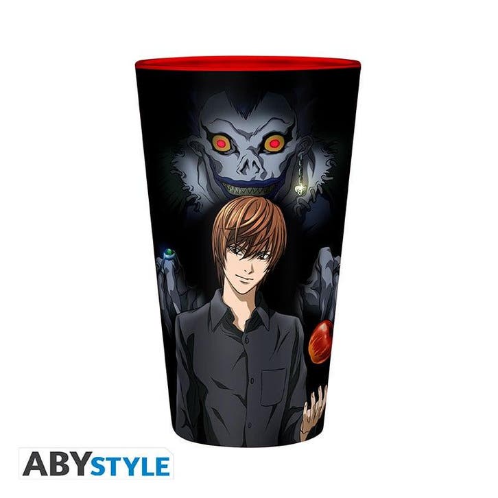 Death Note Light & Misa XL Glas, Verzamelen, Film en Tv, Nieuw, Ophalen of Verzenden