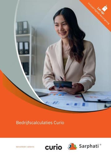 Bedrijfscalculaties Curio | combipakket / Sarphati, Verzenden, Gelezen