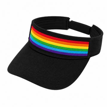 Zonneklep Verstelbaar – Regenboog – Zwart, Kleding | Dames, Hoeden en Petten, Nieuw